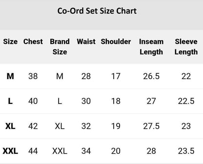 Men's Crinkled Co-Ord Set Black